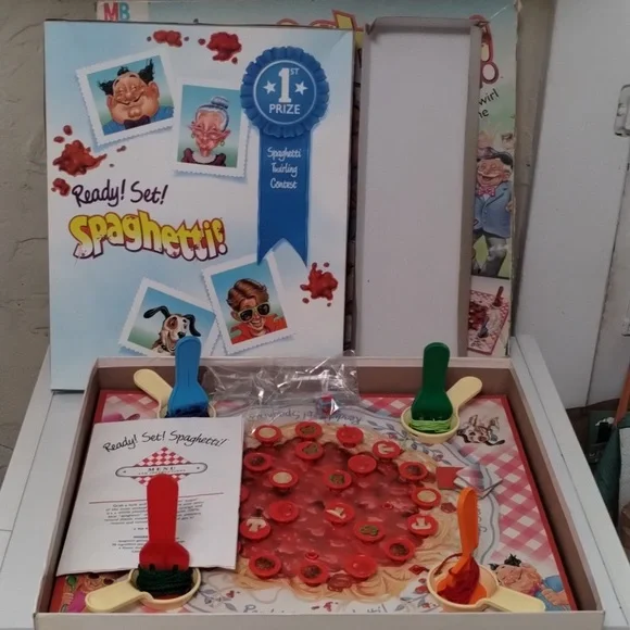 Vintage 1989 Ready! Set! Spaghetti Board Game - Picture 2 of 15